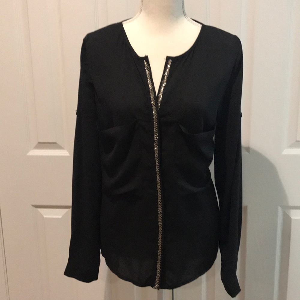 Embellished down the front blouse!